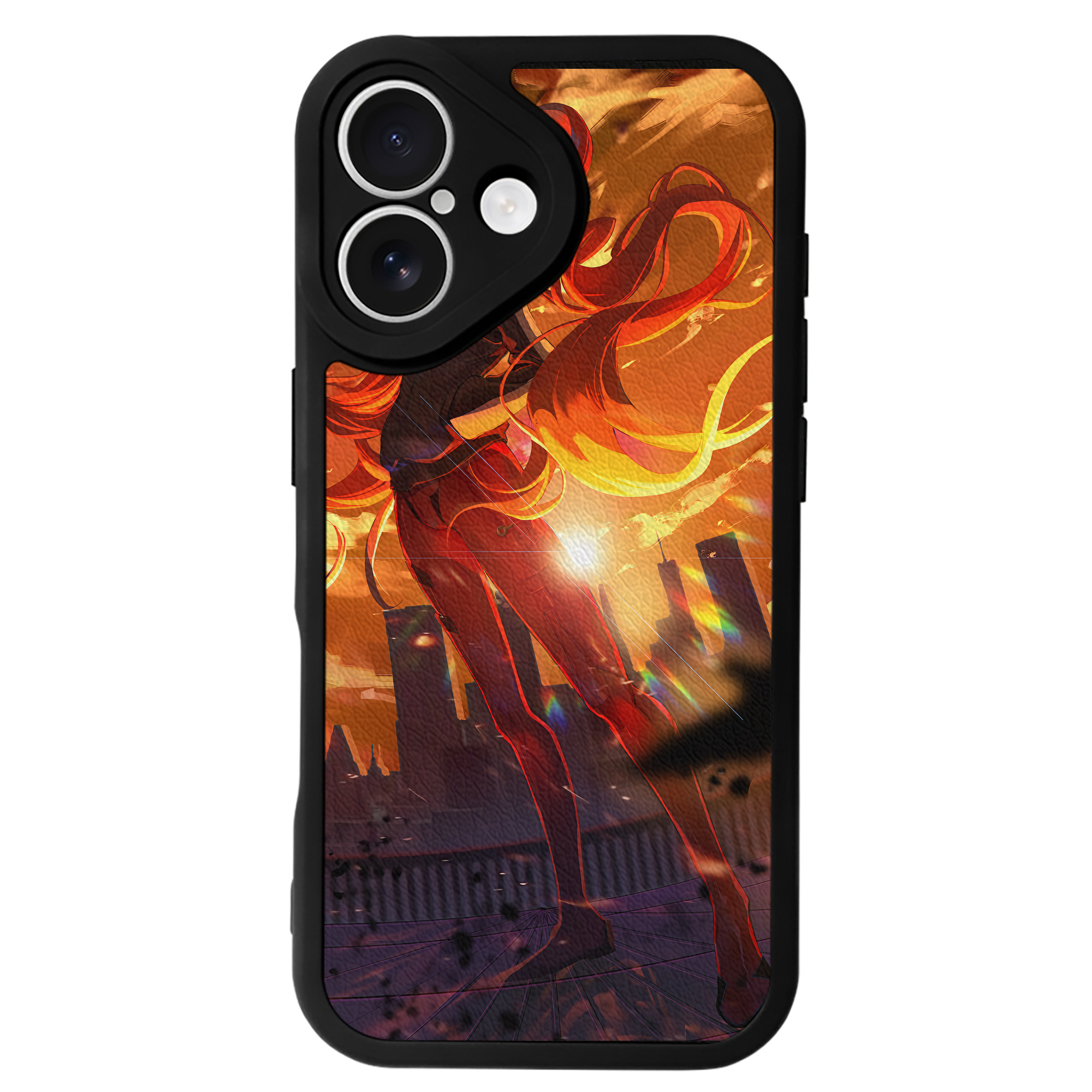 （画像用） EVA 新世紀エヴァンゲリオン 【iPhone 16シリーズ対応】シリコンスマホケース（レザー調） 材質：シリコン